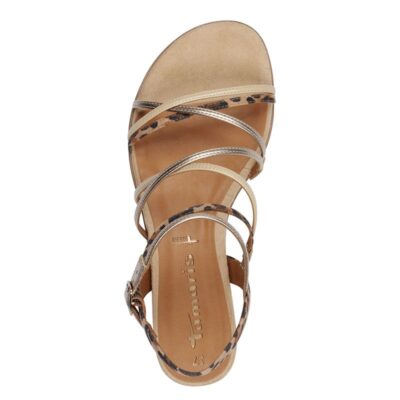 Tamaris sandals 1-28103-42 tan comb