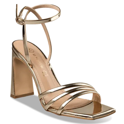 BLOCK HEEL SANDALS 21792 GOLD