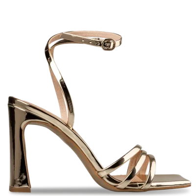 BLOCK HEEL SANDALS 21792 GOLD
