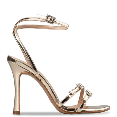 STILETTO SANDALS E02-21821 GOLD