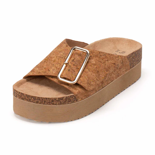 Flatform sandals 250222 Jomix beige