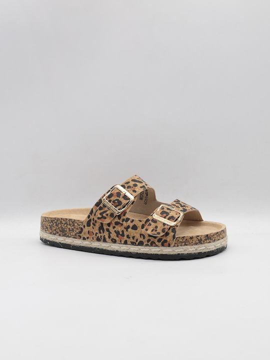Flatform sandals 250214 leopard Jomix