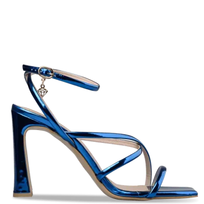 BLOCK HEEL SANDALS 21884 BLUE