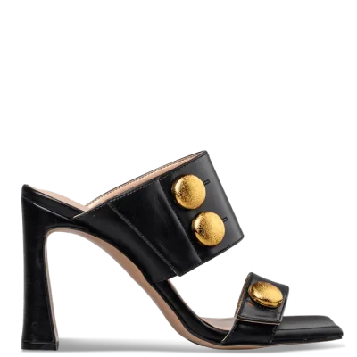 BLOCK HEEL MULES 21889