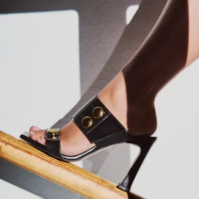 BLOCK HEEL MULES 21889