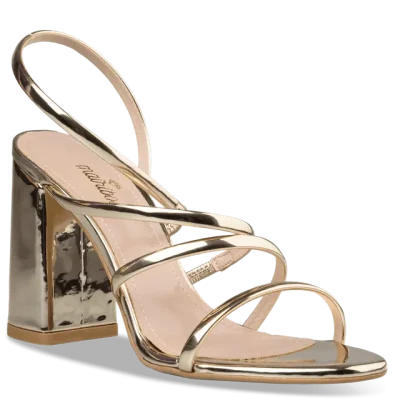 BLOCK HEEL SANDALS 21892 GOLD