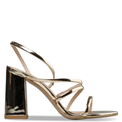 BLOCK HEEL SANDALS 21892 GOLD