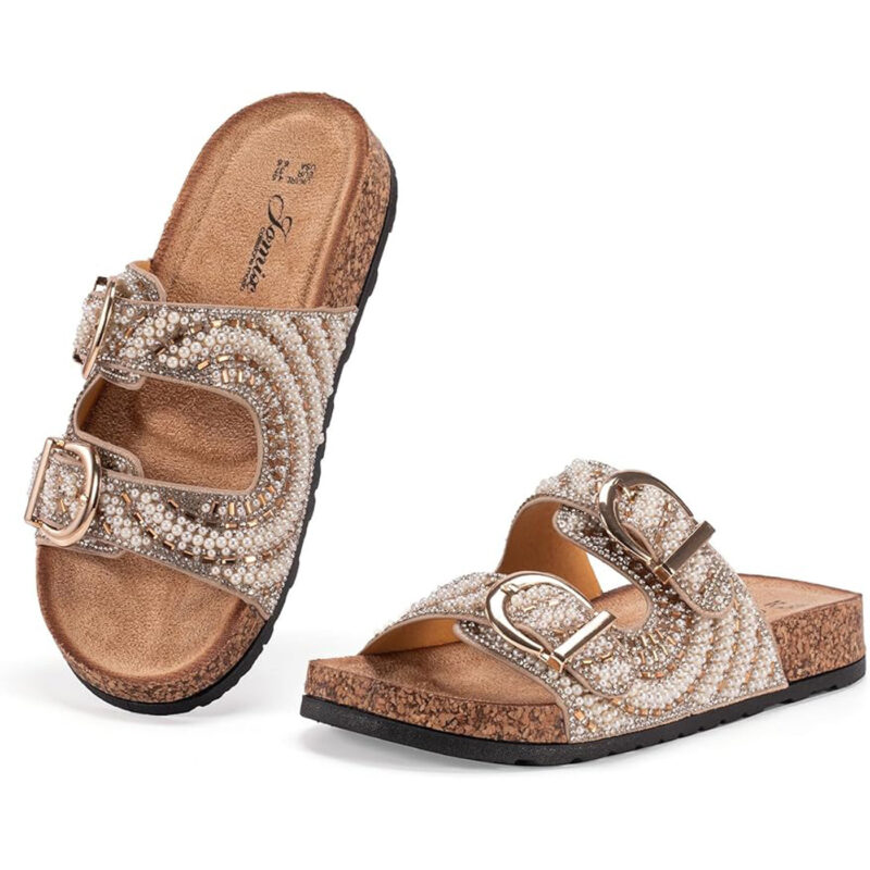 Flatform sandals 250325 Gold Jomix