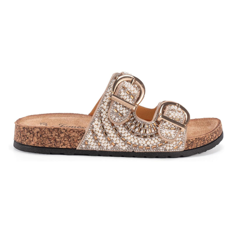 Flatform sandals 250325 Gold Jomix