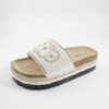 Flatform sandals 250223 White Jomix