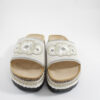 Flatform sandals 250223 White Jomix
