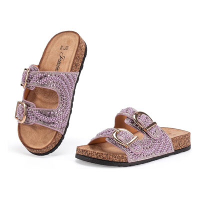 Flatform sandals 250325 Purple Jomix