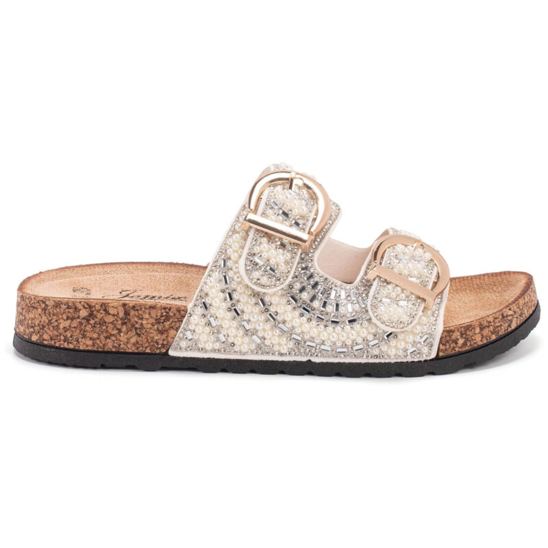Flatform sandals 250325 White Jomix