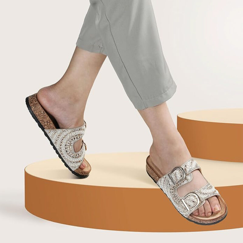 Flatform sandals 250325 White Jomix