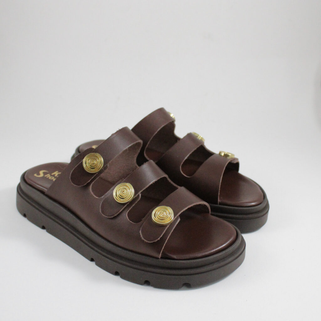 Flatform sandals 4588 brown