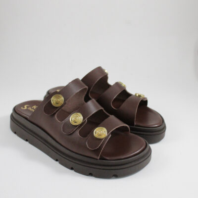 Flatform sandals 4588 brown