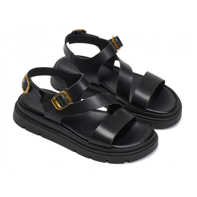 Flatform sandals 4510 black