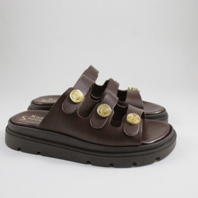 Flatform sandals 4588 brown