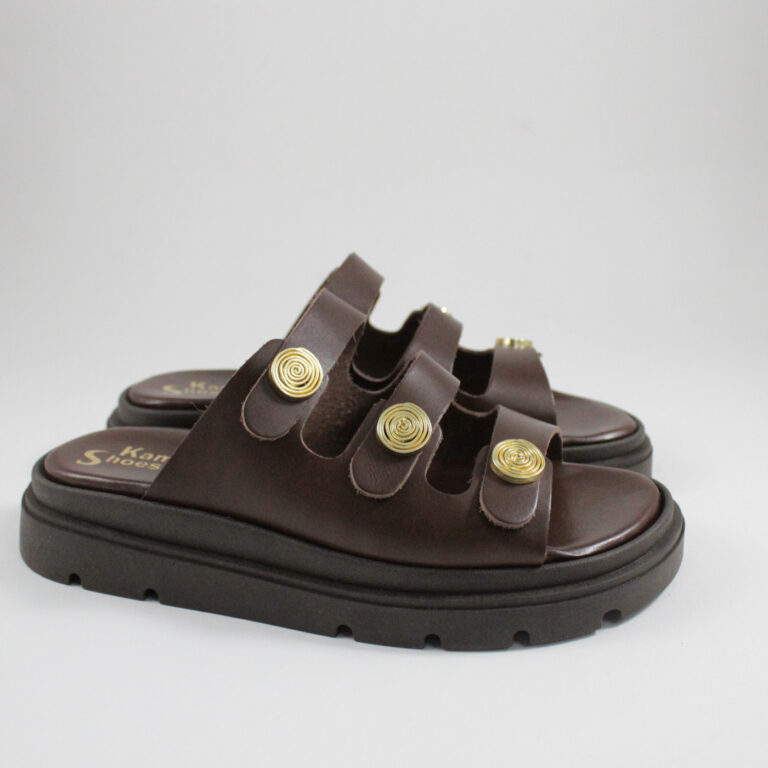 Flatform sandals 4588 brown