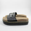 Flatform sandals 250223 Black Jomix
