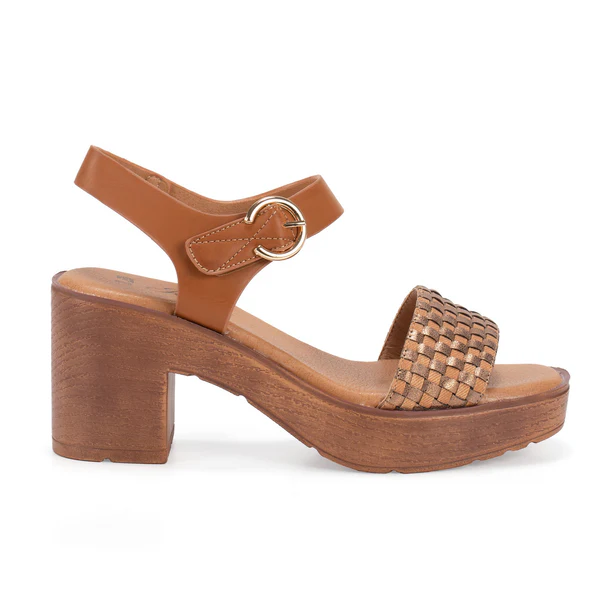 Platform sandals 250189 brown