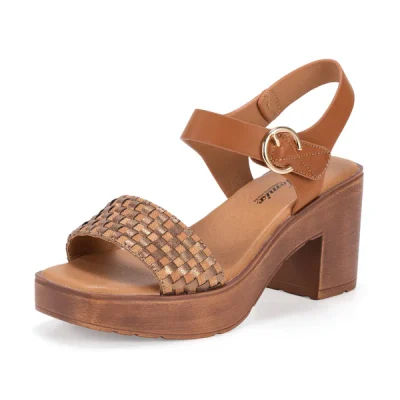 Platform sandals 250189 brown