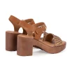 Platform sandals 250189 brown