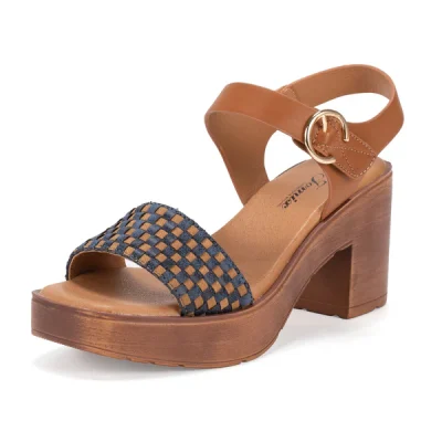 Platform sandals 250189 blue