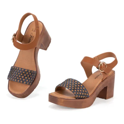 Platform sandals 250189 blue