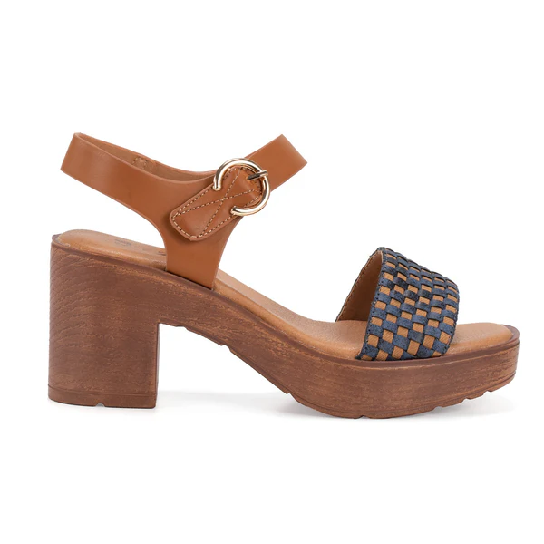 Platform sandals 250189 blue