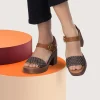 Platform sandals 250189 blue
