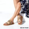 Leather flatform sandals 1802 POURO