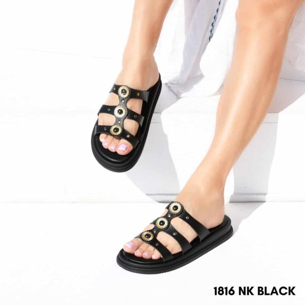 Women leather flatform sandals 1816 camel