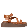 FLATFORM SANDALS E96-21316-26 CAMEL