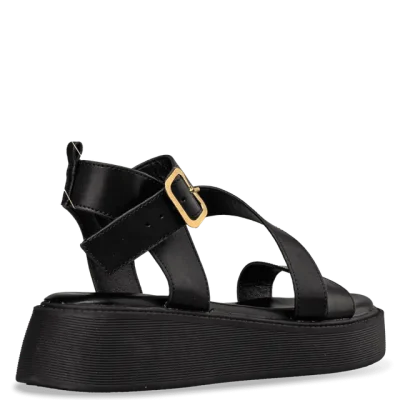 FLATFORM SANDALS E96-21316 BLACK