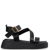 FLATFORM SANDALS E96-21316 BLACK