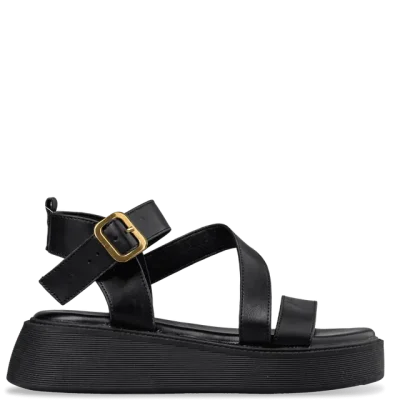 FLATFORM SANDALS E96-21316 BLACK