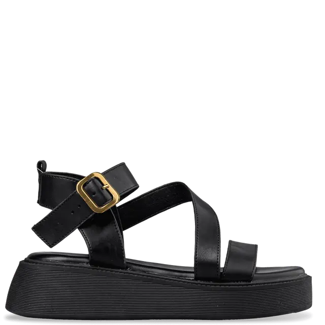 FLATFORM SANDALS E96-21316 BLACK