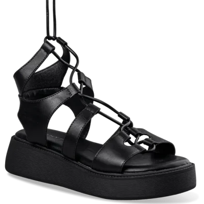 FLATFORM SANDALS  E96-21319-34 BLACK