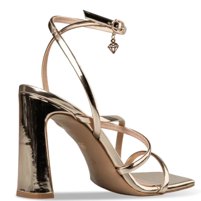 BLOCK HEEL SANDALS 21884 GOLD