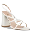 BLOCK HEEL SANDALS 21892 WHITE