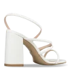 BLOCK HEEL SANDALS 21892 WHITE