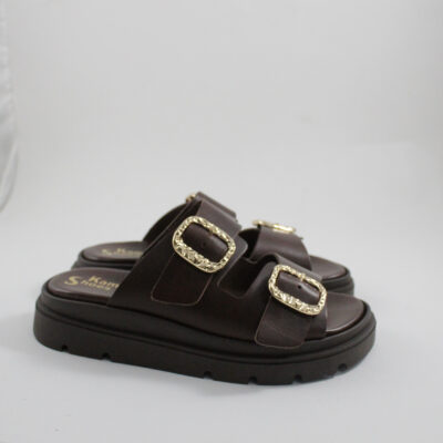 Flat sandals 4525-2 brown