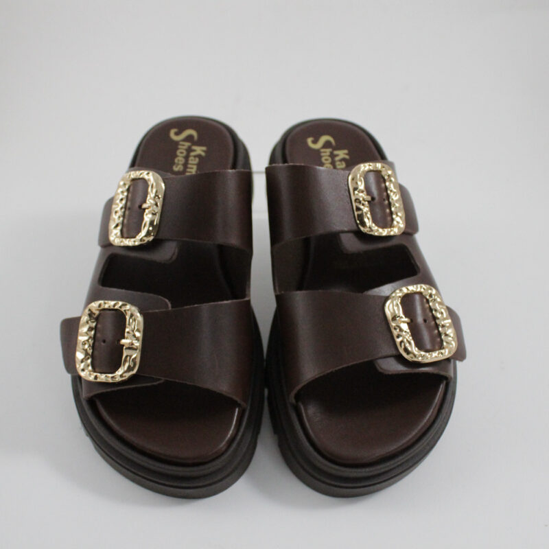 Flat sandals 4525-2 brown