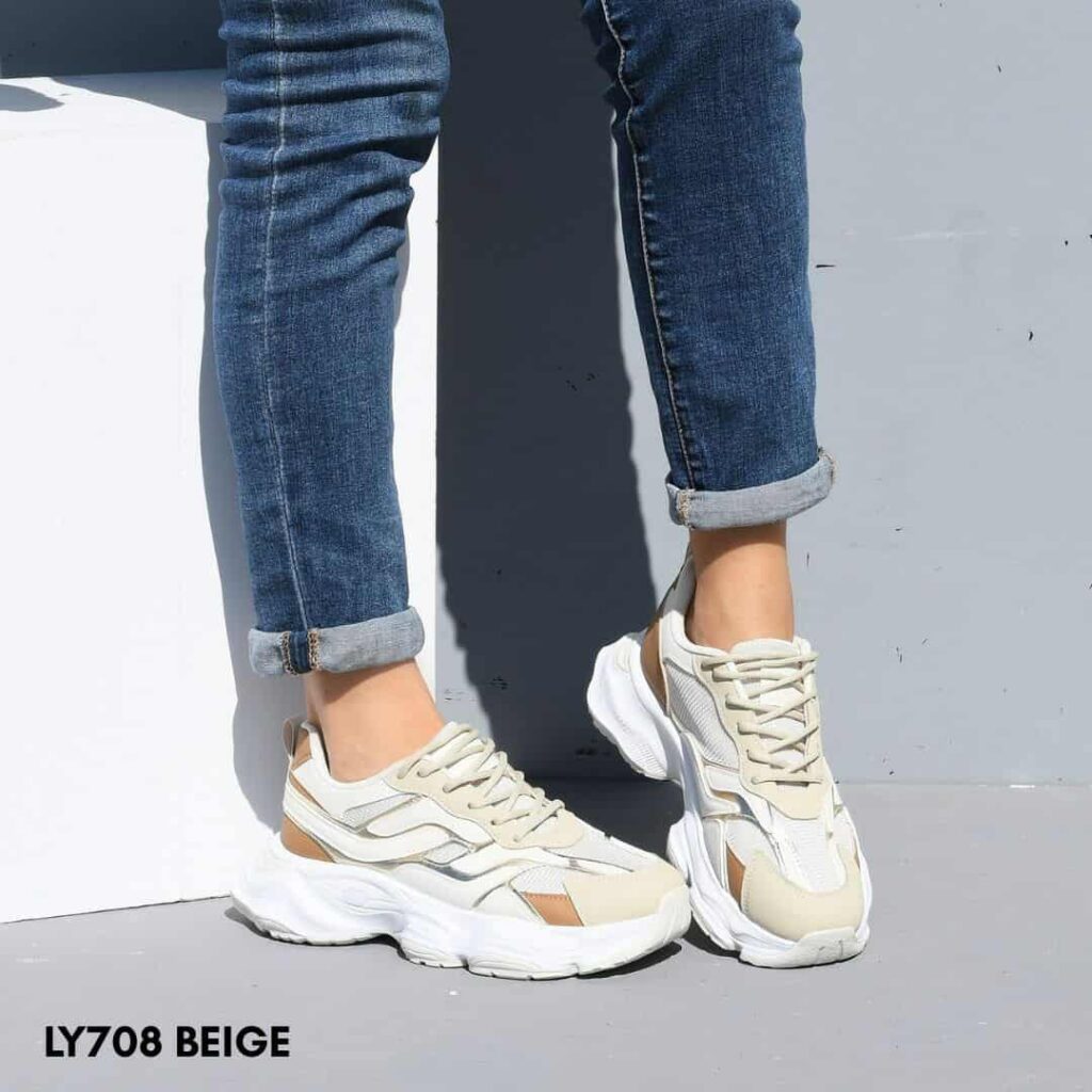 Women sneakers ly708 beige