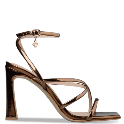 BLOCK HEEL SANDALS 21884 bronze