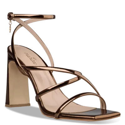 BLOCK HEEL SANDALS 21884 bronze