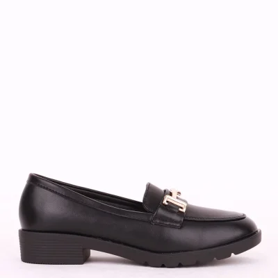 Women loafers 5302 black mat