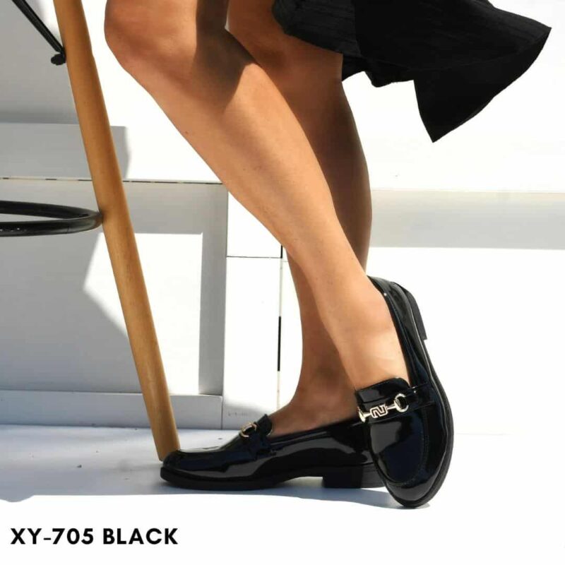 Women mocassins/loafers xy705 black