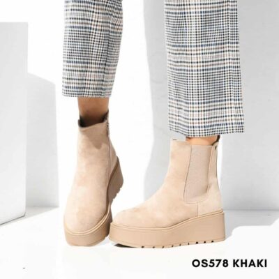 BOOTS for woman OS578 KHAKI